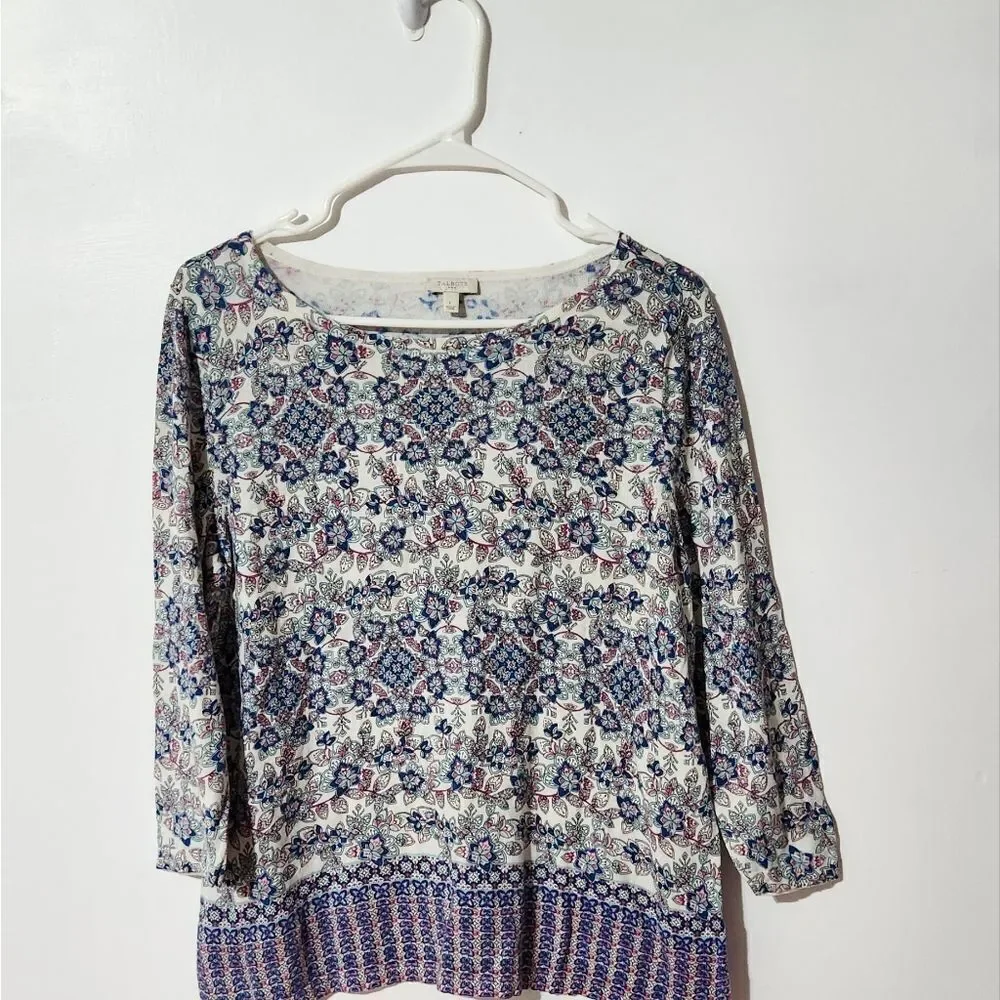 Talbots 3/4 sleeves top - Picture 3 of 4
